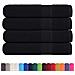 Asciugamani Per Sauna 4 Pz Neri 80x200cm 360g/m 100% Cotone - Foto miniatura 2