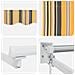 Tenda Retrattile Manuale Strisce Multicolor 300x250 cm - Foto miniatura 8