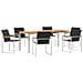 Set da Pranzo Giardino 7 Pezzi in Legno Massello di Acacia, Tavolo Pranzo Esterno  200x90x74.5 cm in Legno Massello di Acacia - Foto miniatura 1
