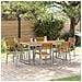 Set da Pranzo da Giardino in legno solido di acacia e metallo - Foto miniatura 2