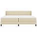Letto box spring con materasso Crema 200 x 200 cm Tessuto - Foto miniatura 8