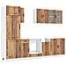 Set Mobili da Cucina 8 pz Kalmar Legno Vecchio in Truciolato - Foto miniatura 1