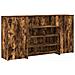 Banco Reception Rovere Fumo 200x50x103,5cm in Legno Multistrato - Foto miniatura 1