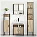 Set di mobili per il bagno con lo scaffale 4 pcs rovere sonoma - Foto miniatura 4