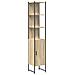 Set di mobili per il bagno con lo scaffale 4 pcs rovere sonoma - Foto miniatura 8