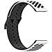 Cinturino In Silicone Da 22 Mm Con Fori Angolati Compatibile Con Suunto Race2 E Altri Orologi Con Interfaccia Da 22 Mm White+black - Foto miniatura 2