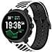 Cinturino In Silicone Da 22 Mm Con Fori Angolati Compatibile Con Suunto Race2 E Altri Orologi Con Interfaccia Da 22 Mm White+black - Foto miniatura 3
