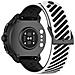 Cinturino In Silicone Da 22 Mm Con Fori Angolati Compatibile Con Suunto Race2 E Altri Orologi Con Interfaccia Da 22 Mm White+black - Foto miniatura 4