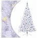 Albero di Natale artificiale Bianco 240 cm PVC e Acciaio - Foto miniatura 1