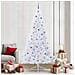 Albero di Natale artificiale Bianco 240 cm PVC e Acciaio - Foto miniatura 2