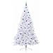Albero di Natale artificiale Bianco 240 cm PVC e Acciaio - Foto miniatura 3