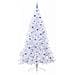 Albero di Natale artificiale Bianco 240 cm PVC e Acciaio - Foto miniatura 4