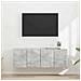 Mobile TV da parete 2 pcs Grigio cemento 59,5 x 31 x 40 cm - Foto miniatura 2