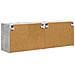 Mobile TV da parete 2 pcs Grigio cemento 59,5 x 31 x 40 cm - Foto miniatura 8