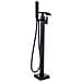 Rubinetto per vasca da bagno indipendente, Blackswan, Cascada tipo M53, modello nero opaco, misura 104 cm - Foto miniatura 1