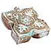 Scatola In Legno Con Finitura Artigianale Blu Anticato 18,5x20x5h Cm - Foto miniatura 1