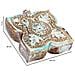 Scatola In Legno Con Finitura Artigianale Blu Anticato 18,5x20x5h Cm - Foto miniatura 4