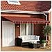 Tenda retrattile manuale con LED Arancione e Marrone 4 × 3 m - Foto miniatura 2