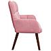 Sofa a Due Posti Rosa 115 x 61 x 87 cm Velluto - Foto miniatura 5