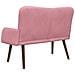 Sofa a Due Posti Rosa 115 x 61 x 87 cm Velluto - Foto miniatura 6