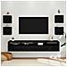 Mobile TV da parete 4 pcs Rovere Nero 30,5 x 30 x 30 cm - Foto miniatura 2
