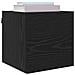 Mobile TV da parete 4 pcs Rovere Nero 30,5 x 30 x 30 cm - Foto miniatura 3