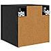 Mobile TV da parete 4 pcs Rovere Nero 30,5 x 30 x 30 cm - Foto miniatura 7