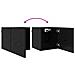 Mobile TV da parete 4 pcs Rovere Nero 30,5 x 30 x 30 cm - Foto miniatura 9