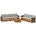 Set divani con cuscino 9 pcs Legno di Acacia Massello - Foto miniatura 1