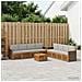 Set divani con cuscino 9 pcs Legno di Acacia Massello - Foto miniatura 2