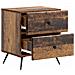 Armadio da Notte 2 pcs Legno antico 43 x 34,5 x 47,5 cm - Foto miniatura 4