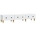 Mobile TV Bianco 147 x 34,5 x 30 cm Legno ingegnerizzato - Foto miniatura 1