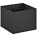Vaso da giardino Nero 80 x 80 x 60 cm Acciaio laminato a freddo - Foto miniatura 1