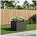 Vaso da giardino Nero 80 x 80 x 60 cm Acciaio laminato a freddo - Foto miniatura 2