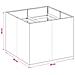 Vaso da giardino Nero 80 x 80 x 60 cm Acciaio laminato a freddo - Foto miniatura 7