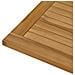 Piano del tavolo Rettangolare Legno di teak solido Naturale - Foto miniatura 6