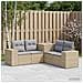 Set di divani 5 pz Beige e Grigio Chiaro - Foto miniatura 10