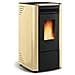 Stufa a Pellet Ketty Rivestimento in Acciaio Verniciato Potenza Termica 6.3 kW 180 m3 Riscaldabili - Foto miniatura 4
