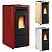 Stufa a Pellet Ketty Rivestimento in Acciaio Verniciato Potenza Termica 6.3 kW 180 m3 Riscaldabili - Foto miniatura 7