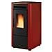 Stufa a Pellet Ketty Rivestimento in Acciaio Verniciato Potenza Termica 6.3 kW 180 m3 Riscaldabili - Foto miniatura 6