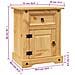 Comodino in Legno di Pino Messicano Corona Range 53x39x66 cm - Foto miniatura 5