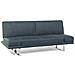 Divano Letto 3 Posti In Tessuto Blu Grigio York - Foto miniatura 26