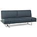 Divano Letto 3 Posti In Tessuto Blu Grigio York - Foto miniatura 14