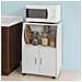 Mobiletto Per Forno A Microonde, Carrello Da Cucina, credenza Con Route, Frg241-w - Foto miniatura 19
