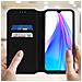 Custodia Xiaomi Redmi Note 8t Portacarte Funzione Supporto Similpelle Nero - Foto miniatura 3
