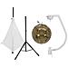 Set Mirror Ball 30cm Gold With Stand And Tripod Cover White - Foto miniatura 1