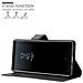 Custodia Compatibile Con Samsung Galaxy Note 8 In Nero Carbone - Coperchio Protettiva Con Chiusura Magnetica, Funzione Stand E Tasca Per Le Carte - Foto miniatura 5