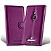 Custodia Compatibile Con Nokia Lumia 925 In Violetta Ametista - Coperchio Protettiva Con Chiusura Magnetica, Funzione Stand E Tasca Per Le Carte - Foto miniatura 3