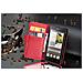 Custodia Compatibile Con Huawei Ascend G700 In Rosso Cremisi - Coperchio Protettivo In Ecopelle Testurizzata E Tasca Per Carte Di Credito - Foto miniatura 2