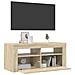Mobile Porta TV con Luci LED Rovere Sonoma 90x35x40 cm - Foto miniatura 9